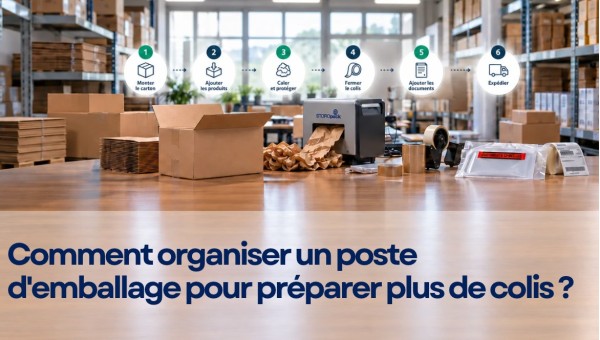 Comment organiser un poste d'emballage pour préparer plus de colis ?